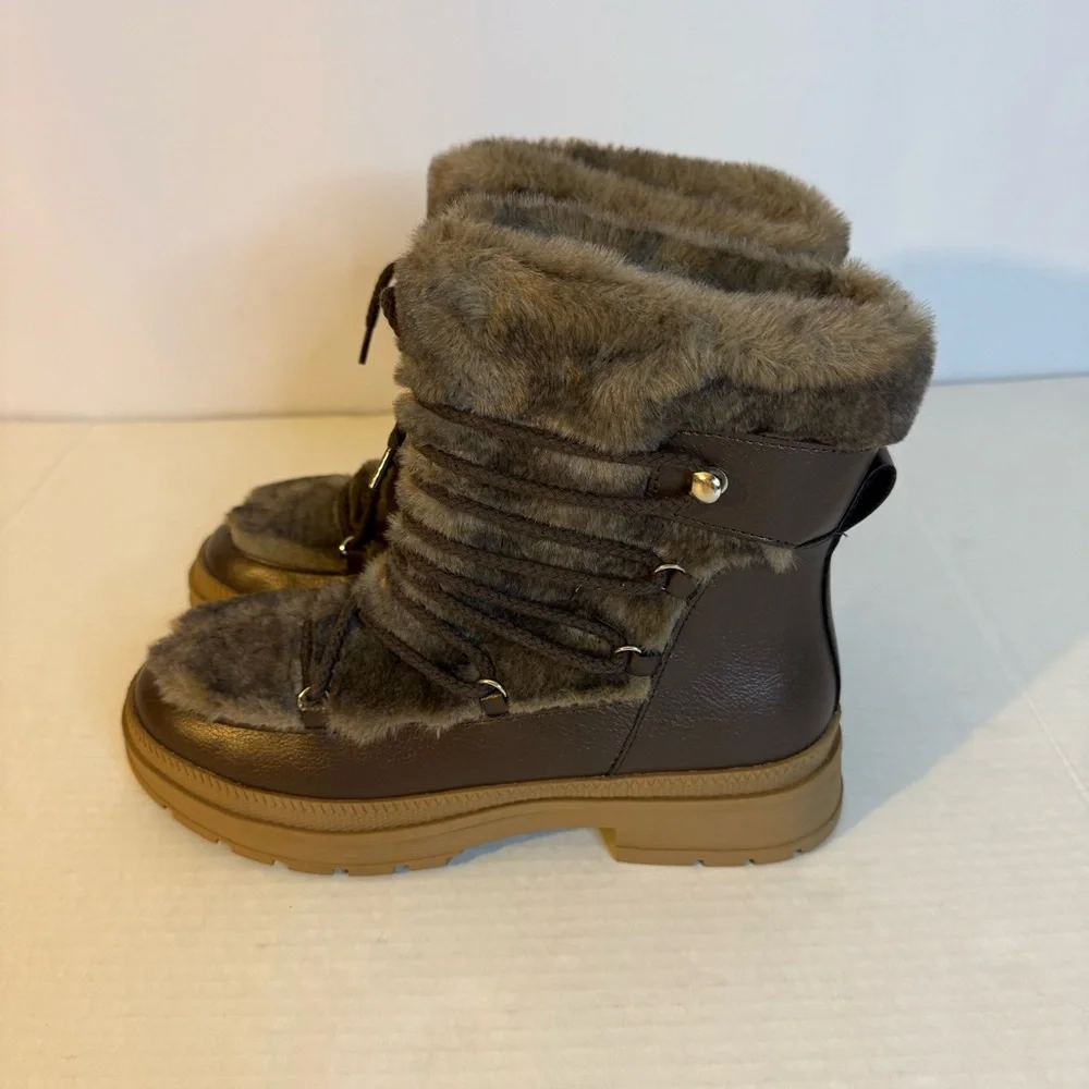 Steve Madden Brown Fur Winter Boots